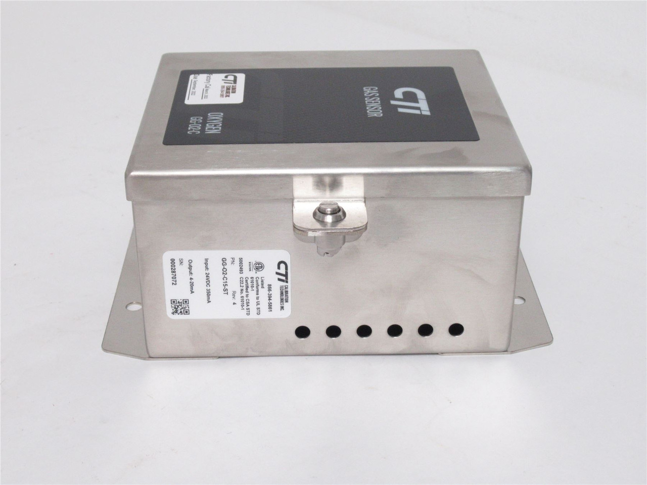 CTI GG-O2-C15-ST; Oxygen Gas Sensor Enclosure; SS; 24VDC