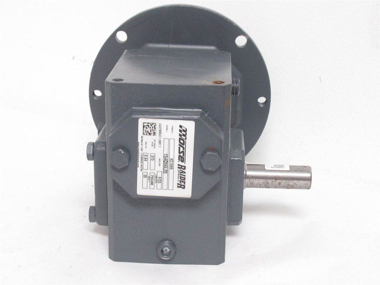 Morse 154Q56L20; XC1095 Gearbox; 20:1 Ratio; 0.64HP; 1750RPM