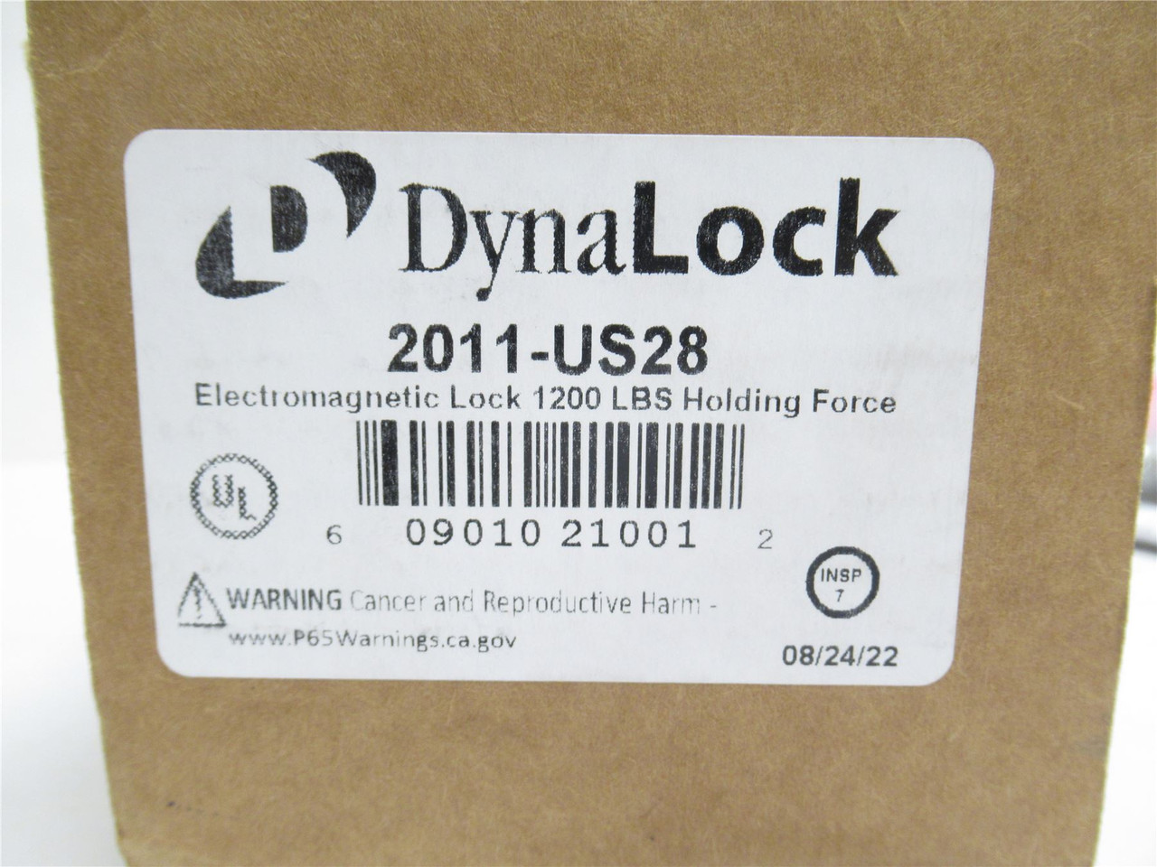 DynaLock 2011-US28; Surface Mount Electromagnetic Lock 12/24V