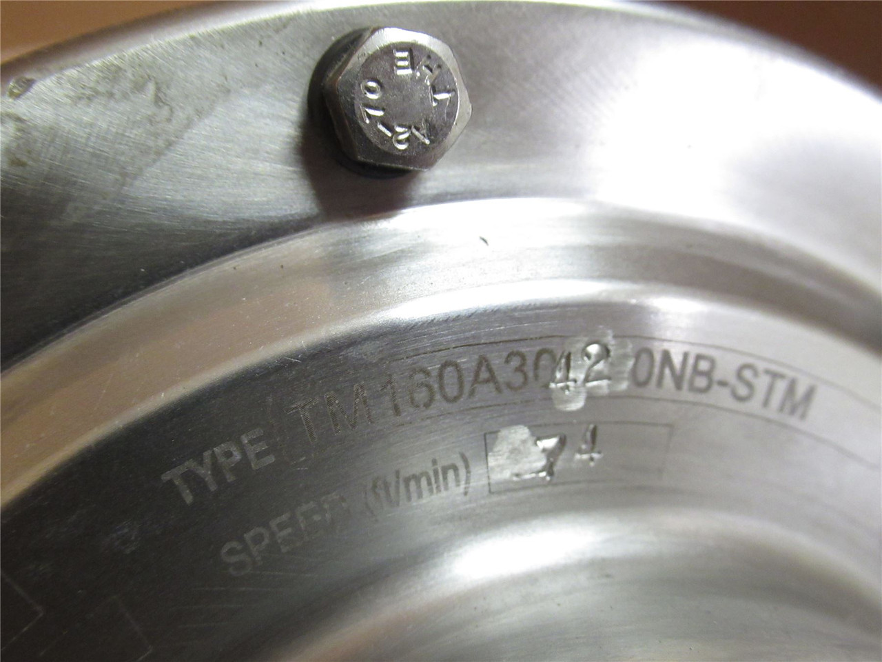 Van Der Graaf TM160A30120NB-STM; Drum Motor; 16"W 1HP; 480VAC; 74FPM