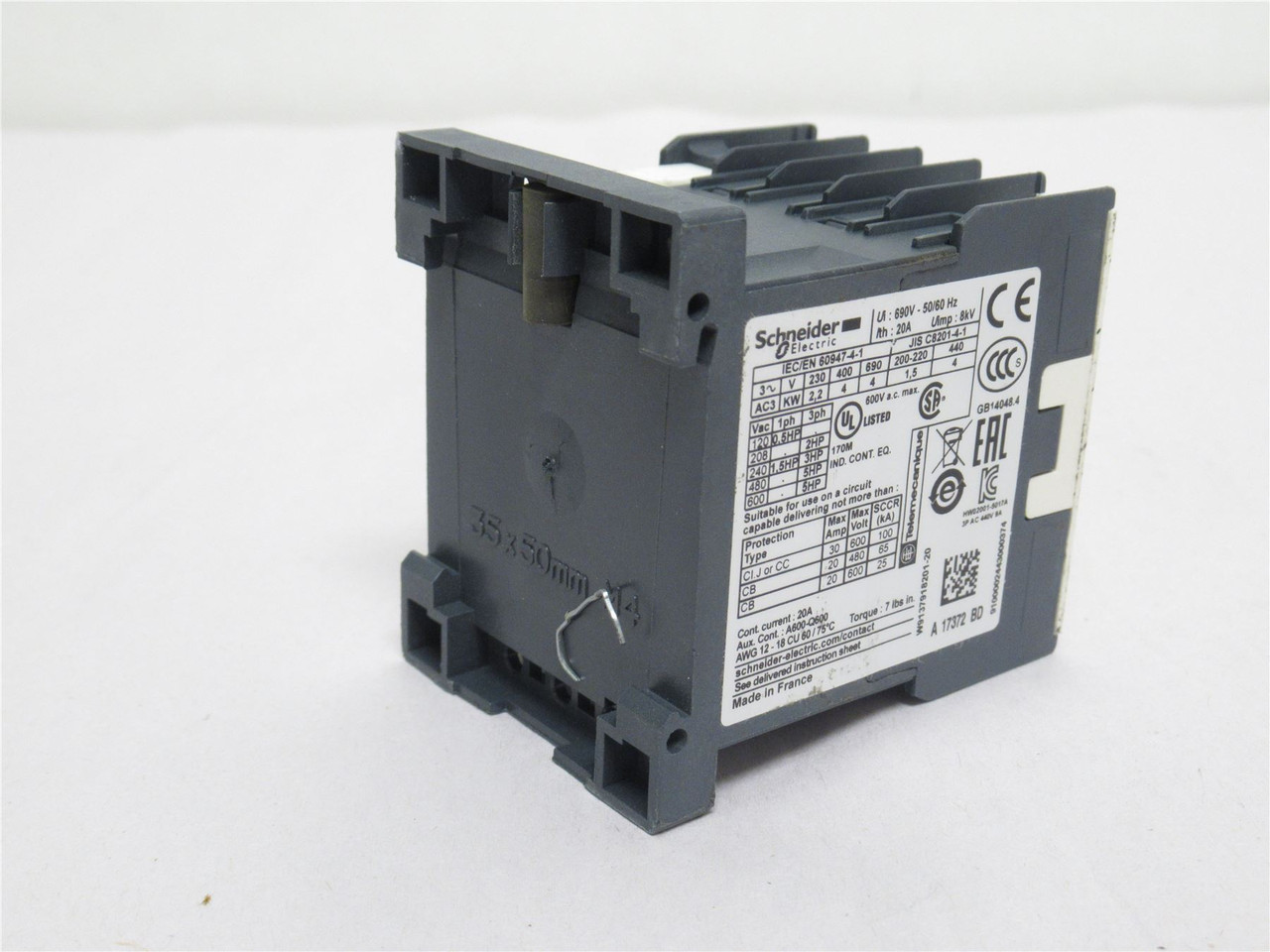 Schneider LP1K0910BD3; Contactor 9A; 3P; 600VAC; Coil: 24VDC
