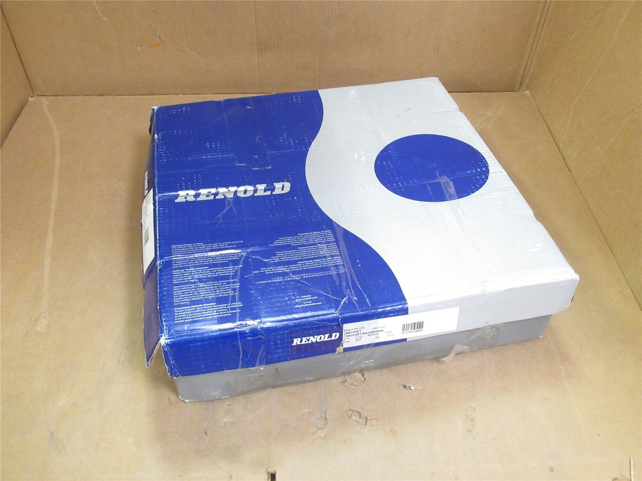 Renold 180A1X10FT; Roller Chain #180; 10' Long