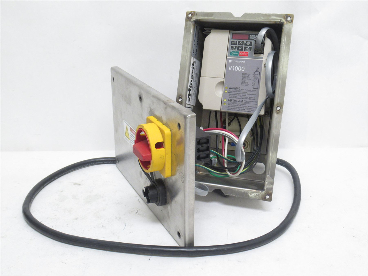 Yaskawa V1000; Vector AC Drive W/SS Enclosure 480V 3HP