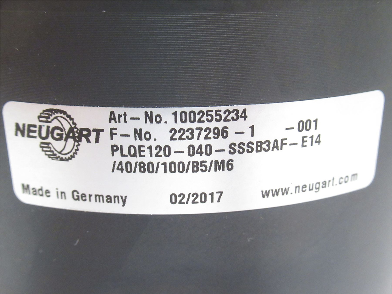 Neugart PLQE120-040-SSSB3AF-E14; Planetary Gearbox 40:1 Ratio