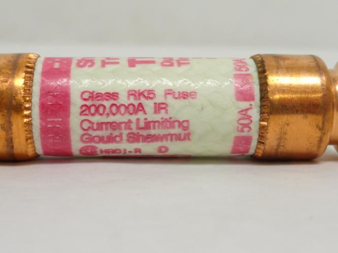 Gould TR50R; Dual Element Time Delay Fuse; 50A; 250VAC