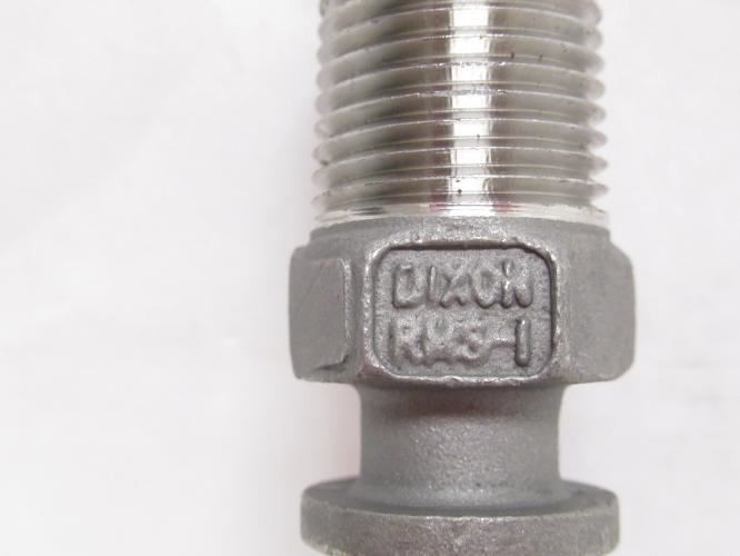 Dixon RMS1; BOSS Male Stem; SS-316; 1/2NPT; 1/2" Shank