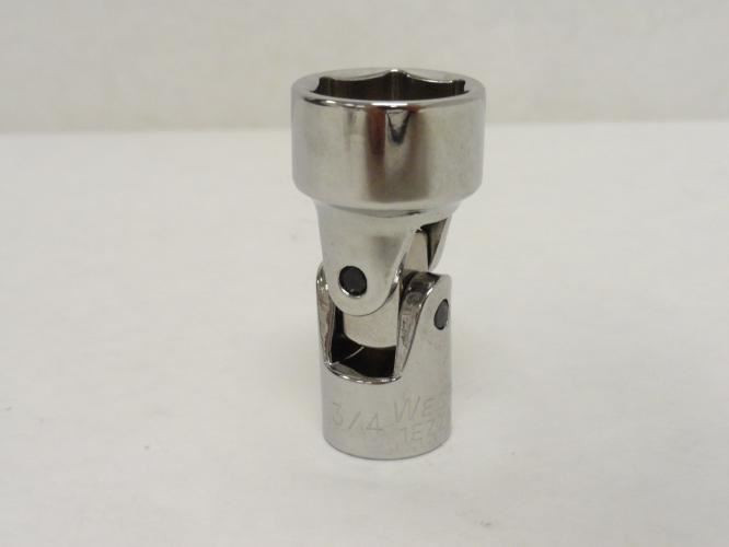Westward 1EZZ6; 3/4" Chrome Vanadium Socket; With 3/8" Drive