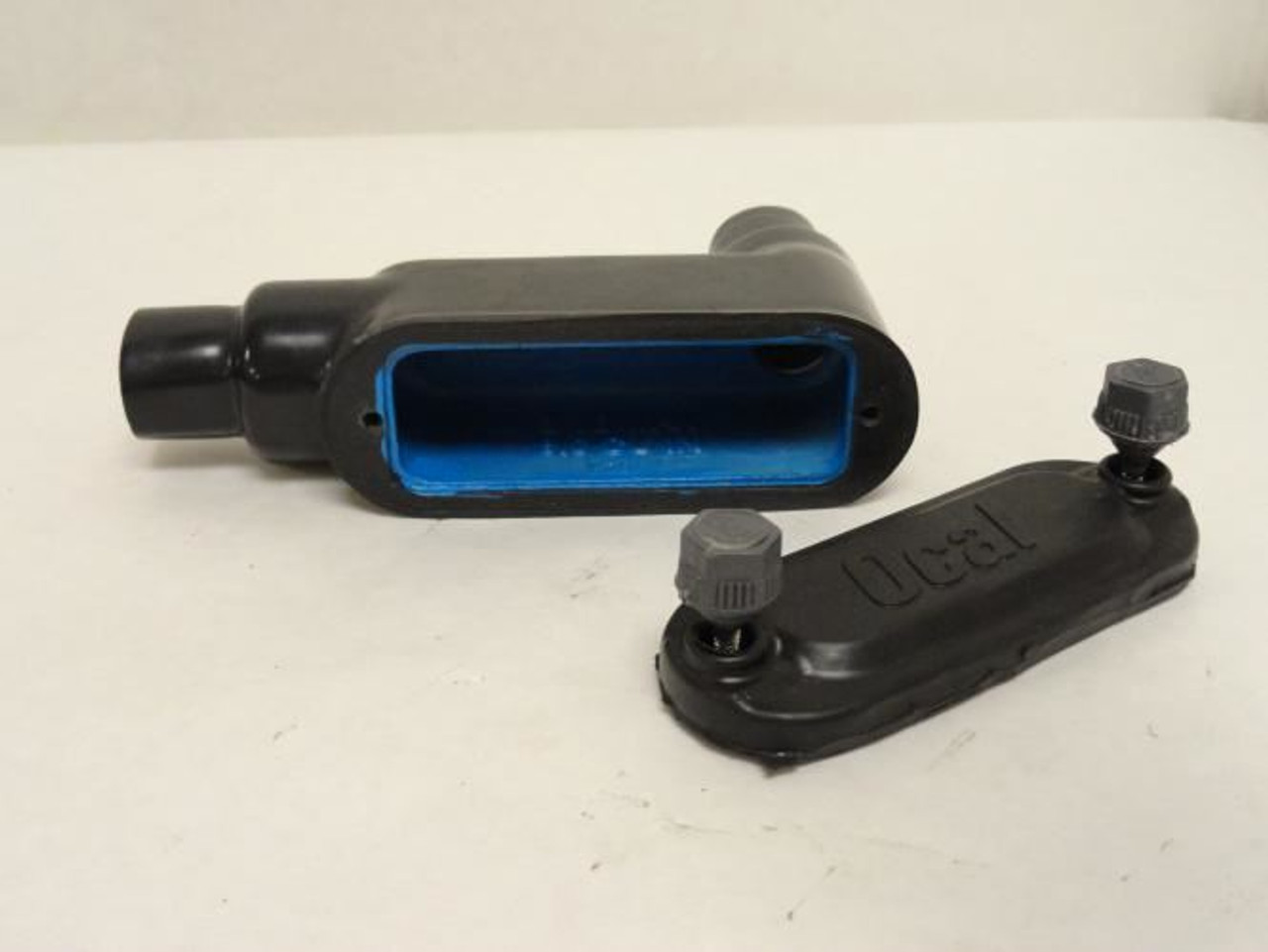 Ocal Blue BLB3-G; Conduit Elbow; 90Deg; PVC Coat; Size: 1"