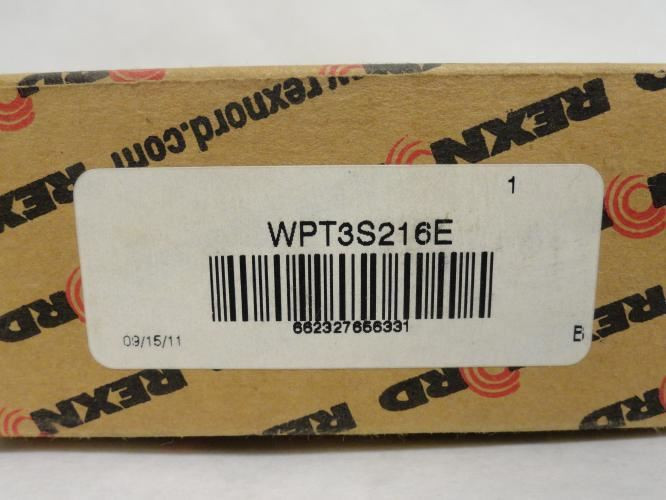 Rexnord WPT3S216E; Pillow Block Bearing 1"ID; Tapped Base
