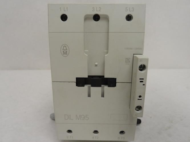 Moeller DILMC95; Contactor 95A 3P 500VAC Coil: 120VAC