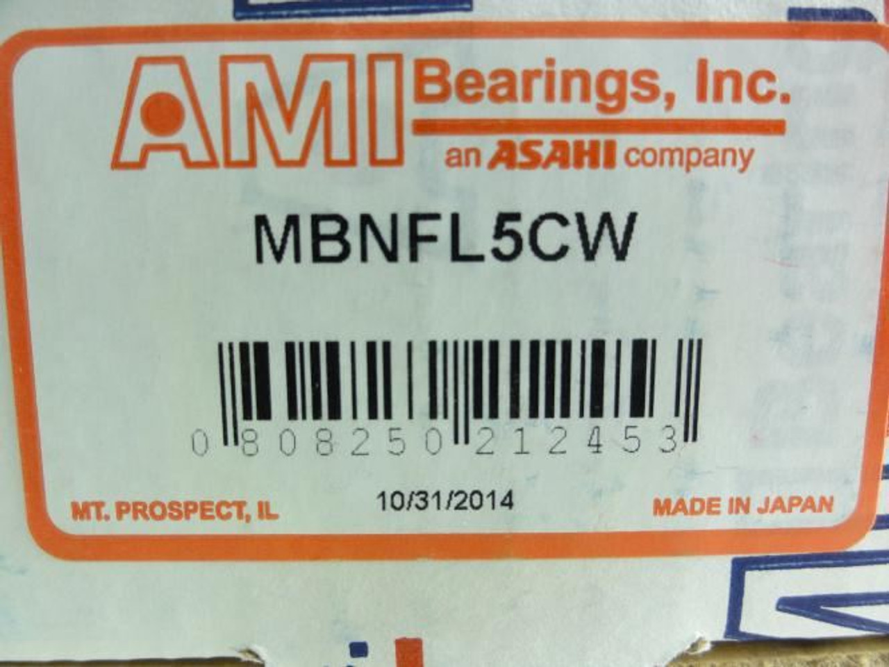 AMI MBNFL5CW; Flange Bearing W/Cover; 2-Bolt; 25mm ID