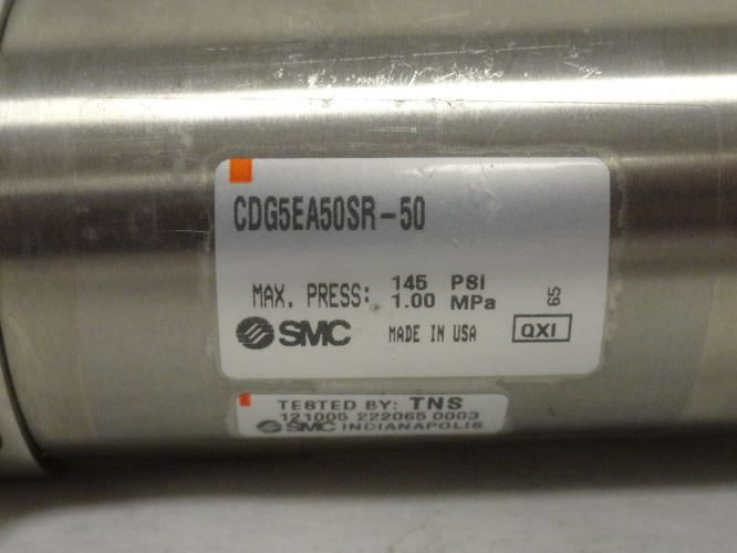 SMC CDG5EA50SR-50; Air Cylinder; SS; 50mm Bore; 50mm Stroke