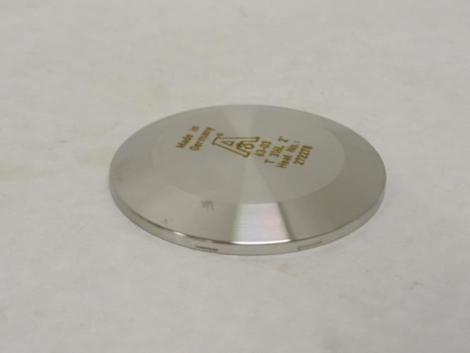 Industry-Std 11A393; Sanitary Solid End Cap; SS-316; Size 2"