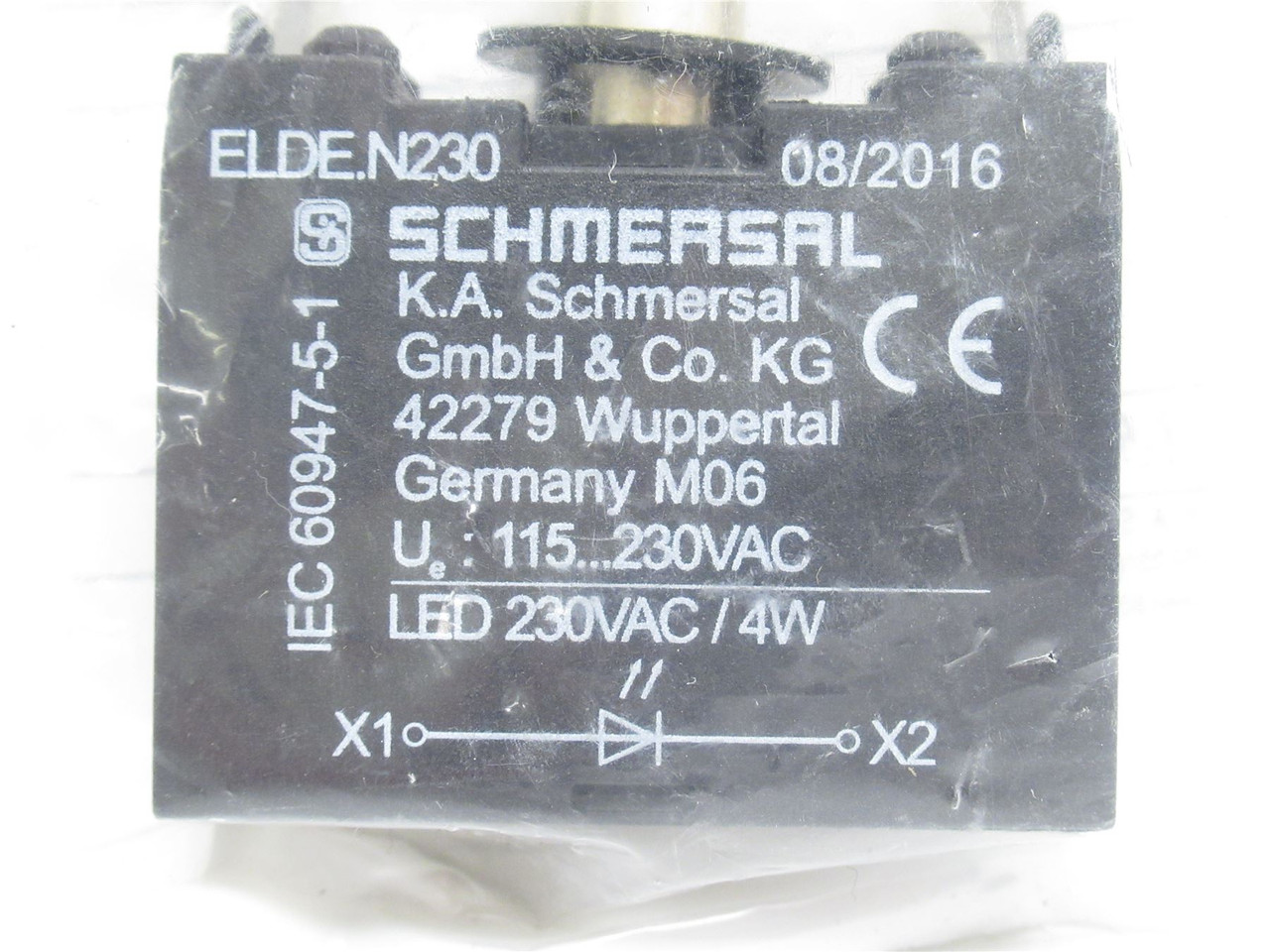 Schmersal ELDE.NGB230; Yellow Multi-LED Block 101166024; 230V