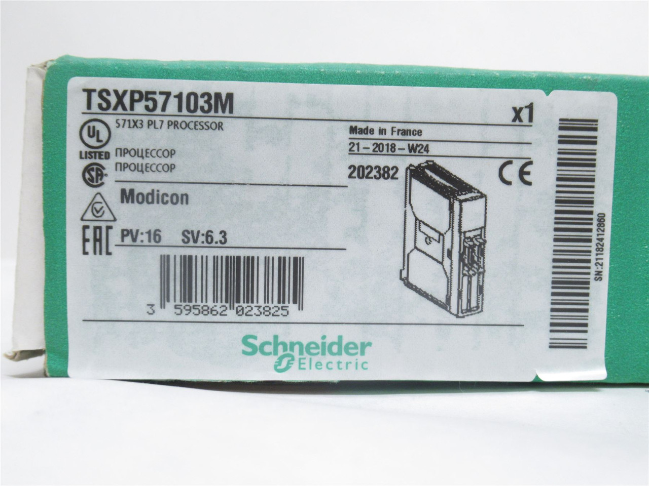 Schneider TSXP57103M; Single-Format PL7 I/O Processor