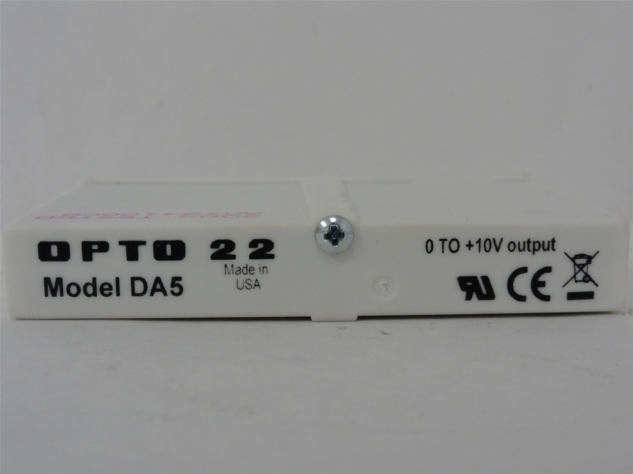 Opto 22 Model DA5; Module; Analog; 0 to 10VDC; 70mA; 12 Bits