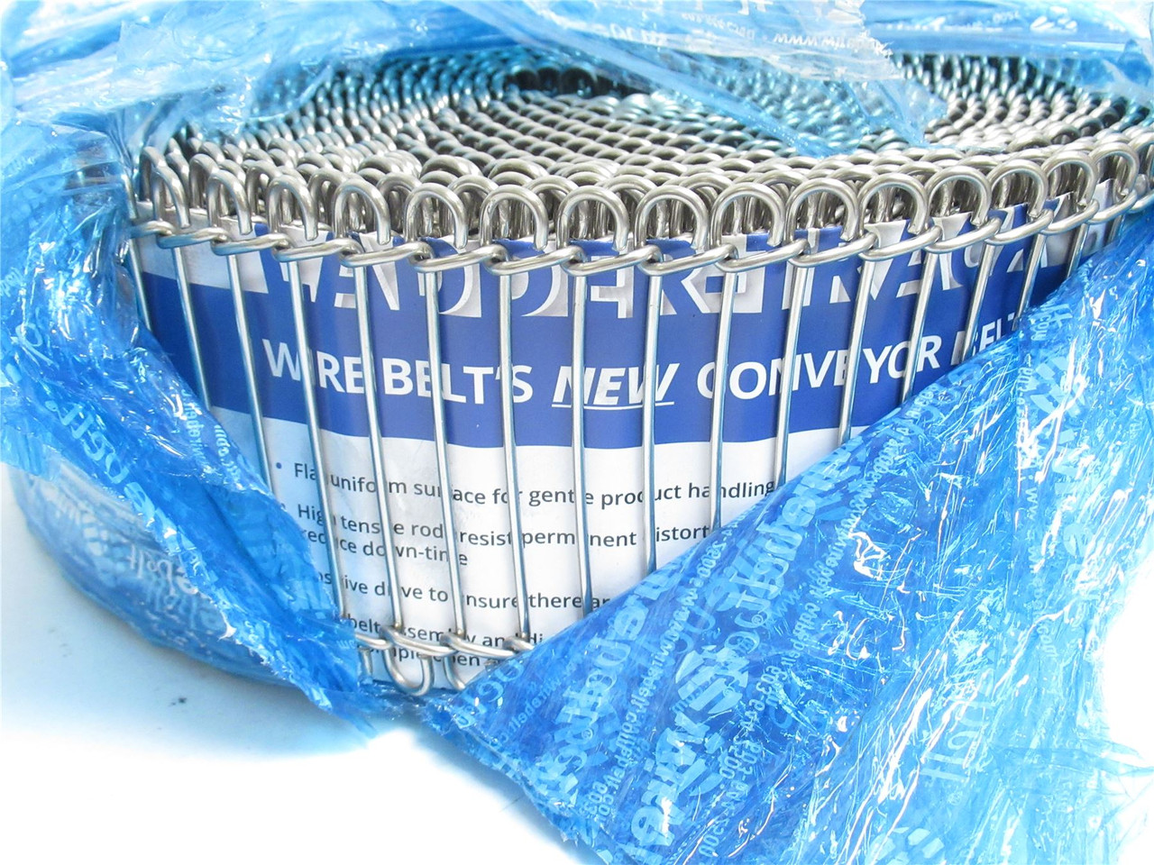 Wirebelt 30X082X04.00WX15L.SS; Conveyor Belt; SS; 4"W x 15' L