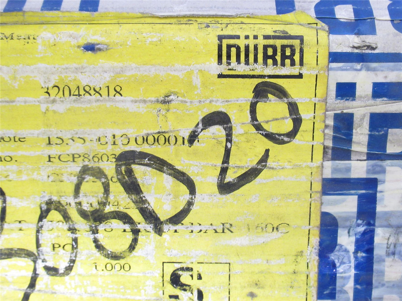 Durr Systems 32048818; Steel Back Up Bar 31" Long; 2-3/4" Wide