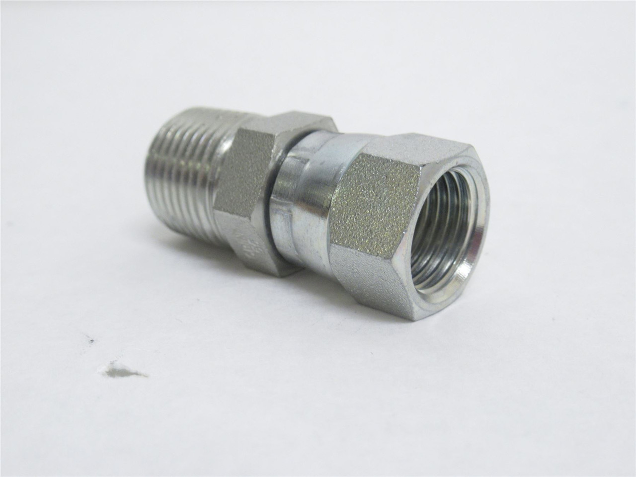 Eaton 2018-6-6S; Straight Hose Adapter; 3/8NPT x 3/8JIC