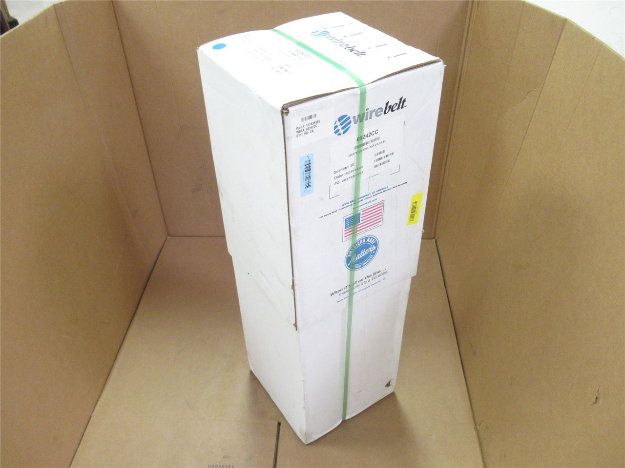 Wirebelt 60242CC; Conveyor Belt; SS; 36" Wide x 50' Long