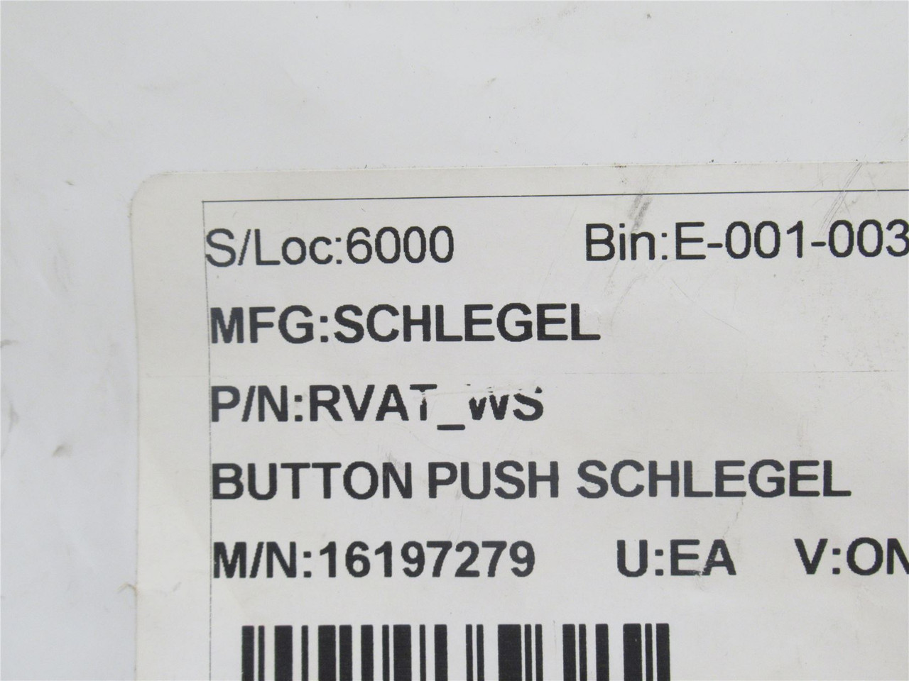 Schlegel 16197279; Pushbutton; Momentary Contact; 22mm