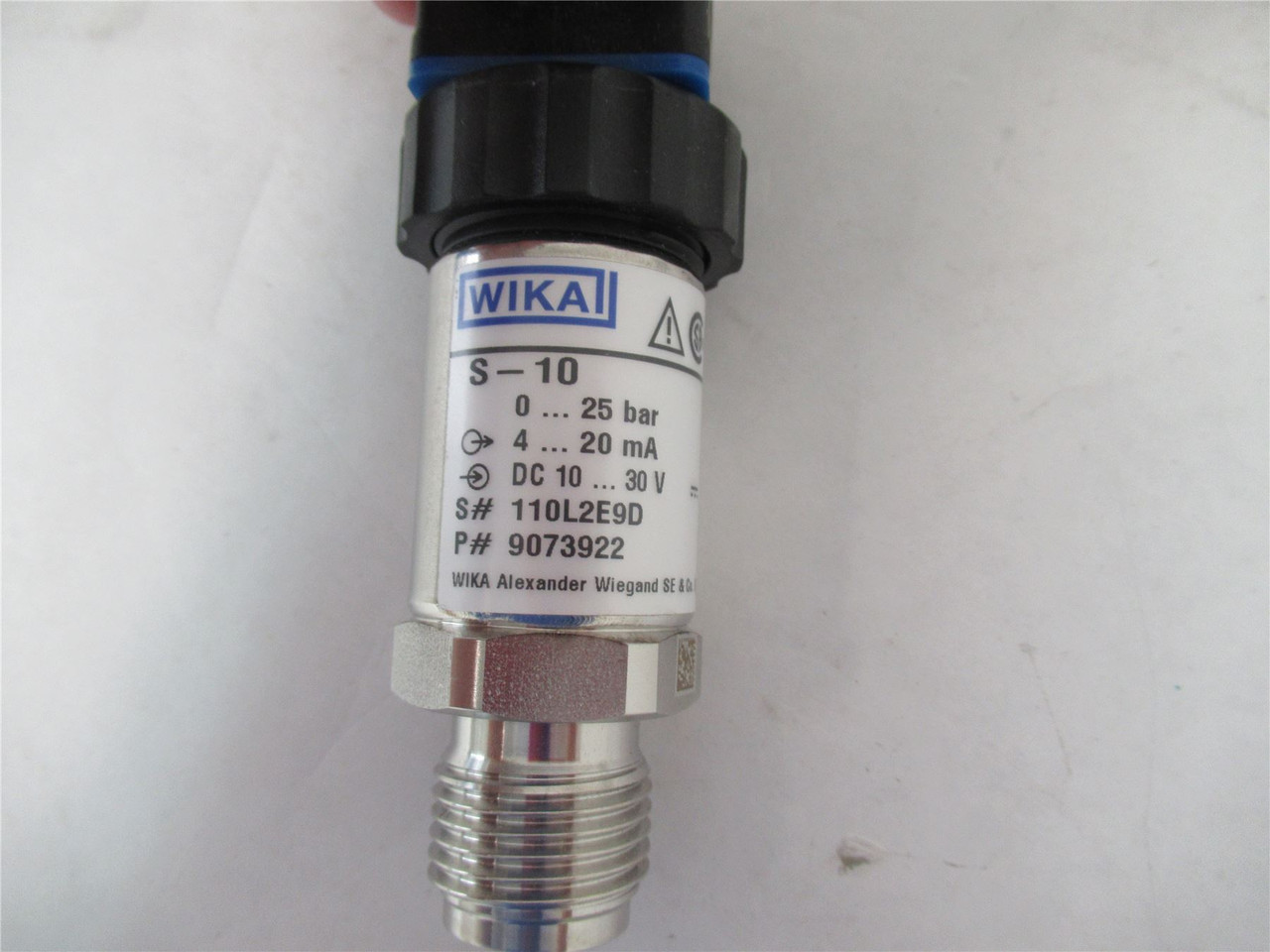 Wika 9073922; Pressure Transmitter S-10; 0-25Bar