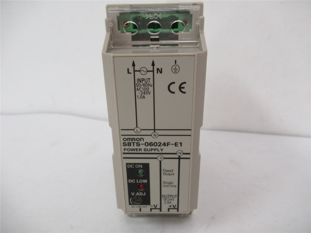 Omron S8TS-06024F-E1; Power Supply AC/DC 24V 60W Din Rail