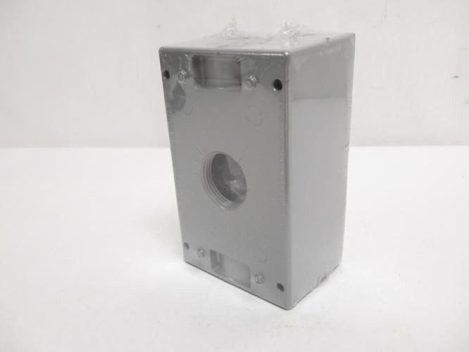 RED IH3-2-LM; Weatherproof Box; One Gang; 3 Outlets