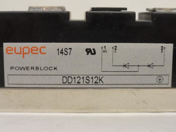 Eupec DD121S12K; Diode Power Module; 121A; 1200V; NO SCREWS