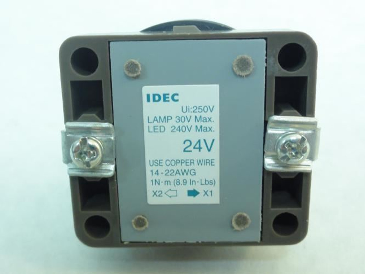 Idec APN133-W-24V; Pilot Light; 24V; White Dome Cap