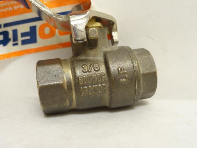 Profitter 405167; Brass Ball Valve; 3/8 FNPT; 600WOG; 150WSP