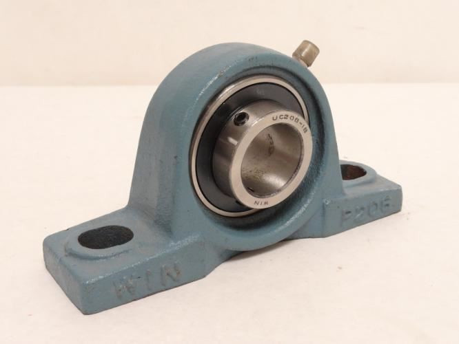 WIN UCP206-18; Pillow Block Bearing; 1-1/8"ID; 2-Bolt Mount