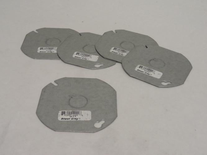 Steel City 54-C-6; Lot-5 Octagon Box Cover; Size: 4"
