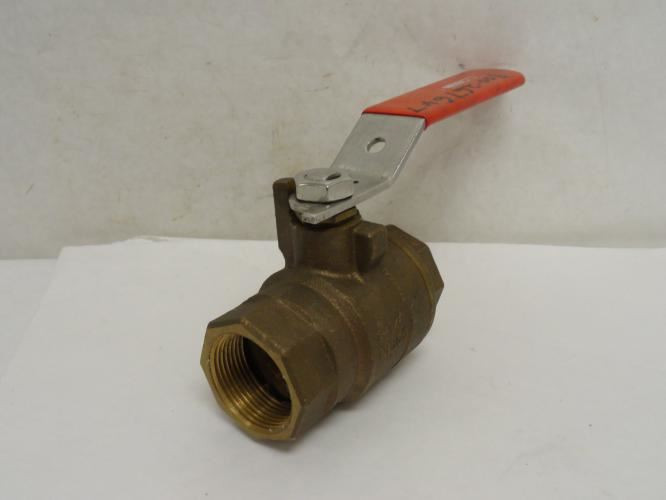Nibco T5857066 1-1/4; Inline Ball Valve; Bronze; 1-1/4FNPT