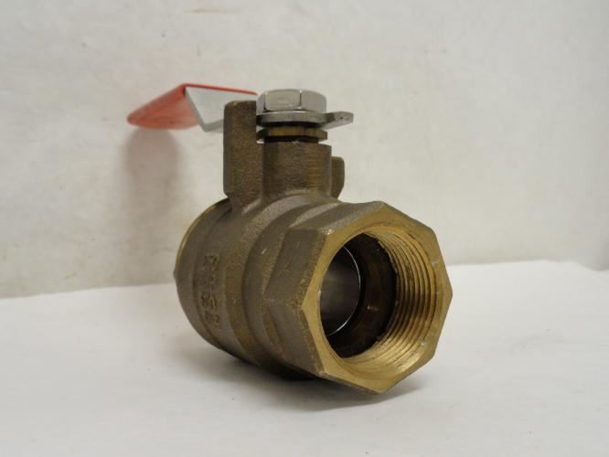 Nibco T5857066 1-1/4; Inline Ball Valve; Bronze; 1-1/4FNPT