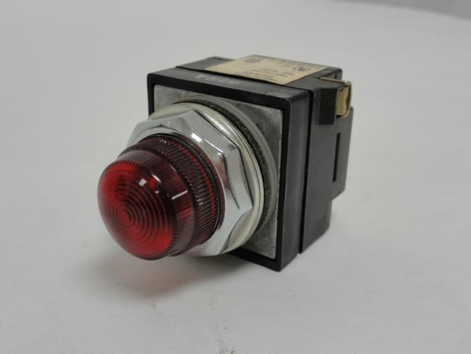 Joslyn Clark 100TPLF8R; Pilot Light BUL 100T; Red; 24VAC