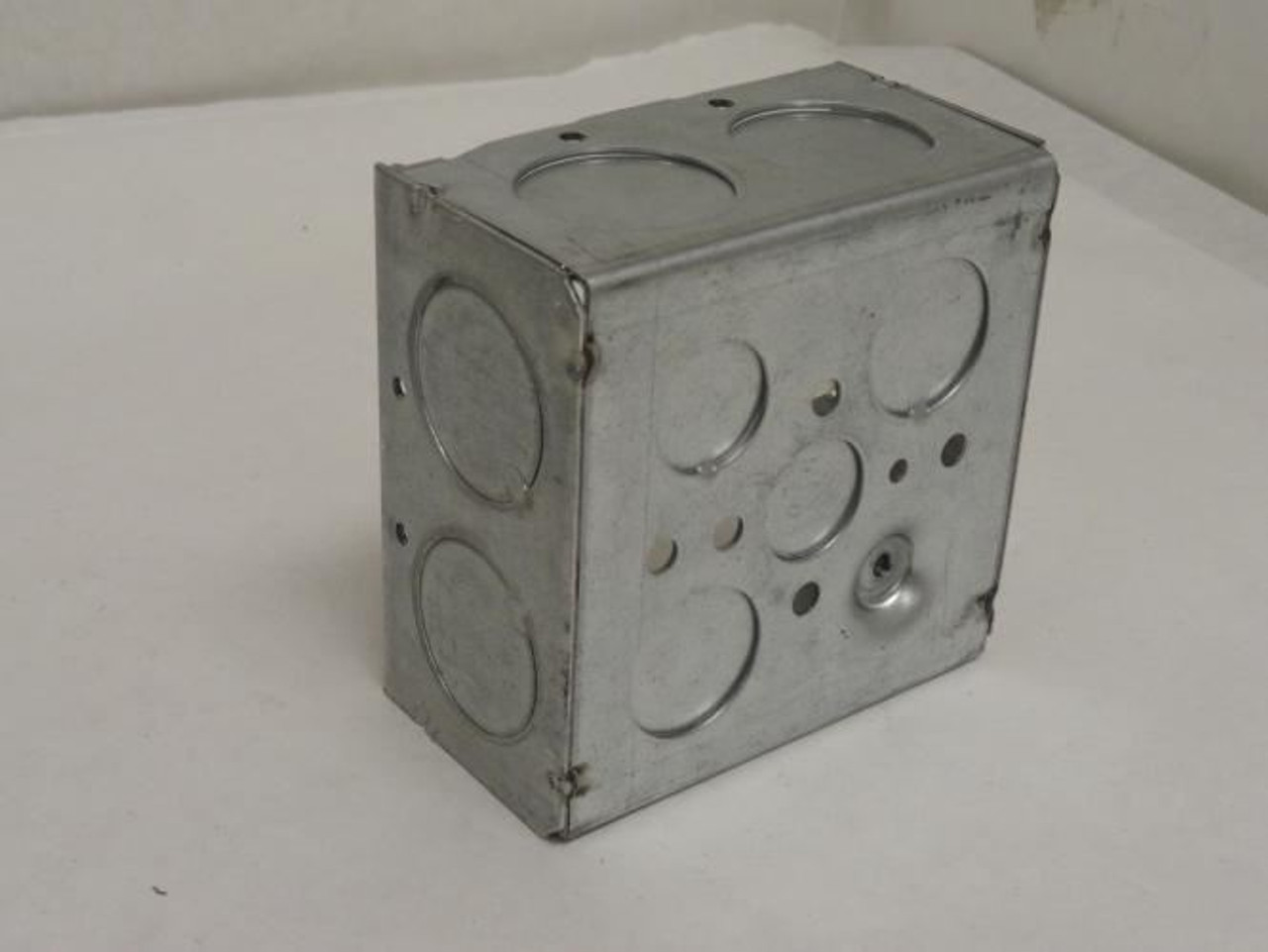 Steel City 521711; Lot-4 Conduit Boxes; 4" Square; 2-1/8" Deep