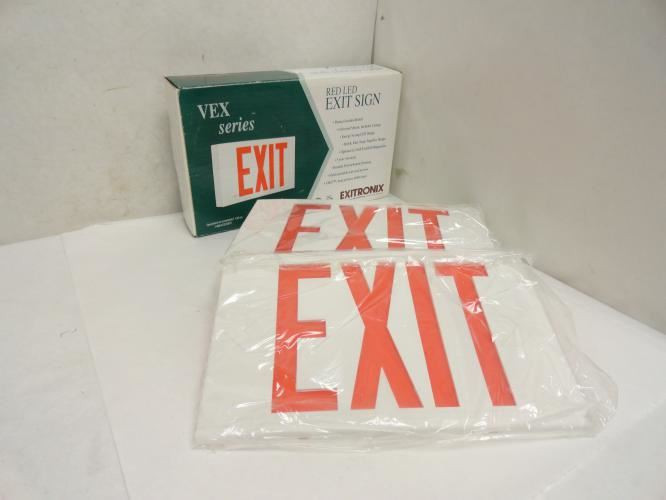 Exitronix CLI-EXXVEXUBPWBWH; LED Exit Sign;120/277VAC