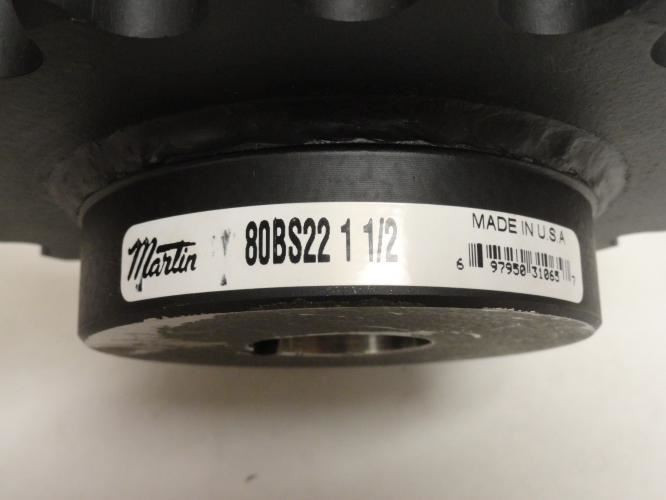 Martin 80BS22 1-1/2; Sprocket # 80; 22Teeth; 1-1/2"ID