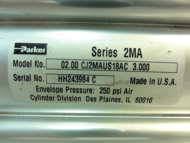 Parker 02.00CJ2MAUS18AC3.000; Air Cylinder; 2"ID; 3" Stroke
