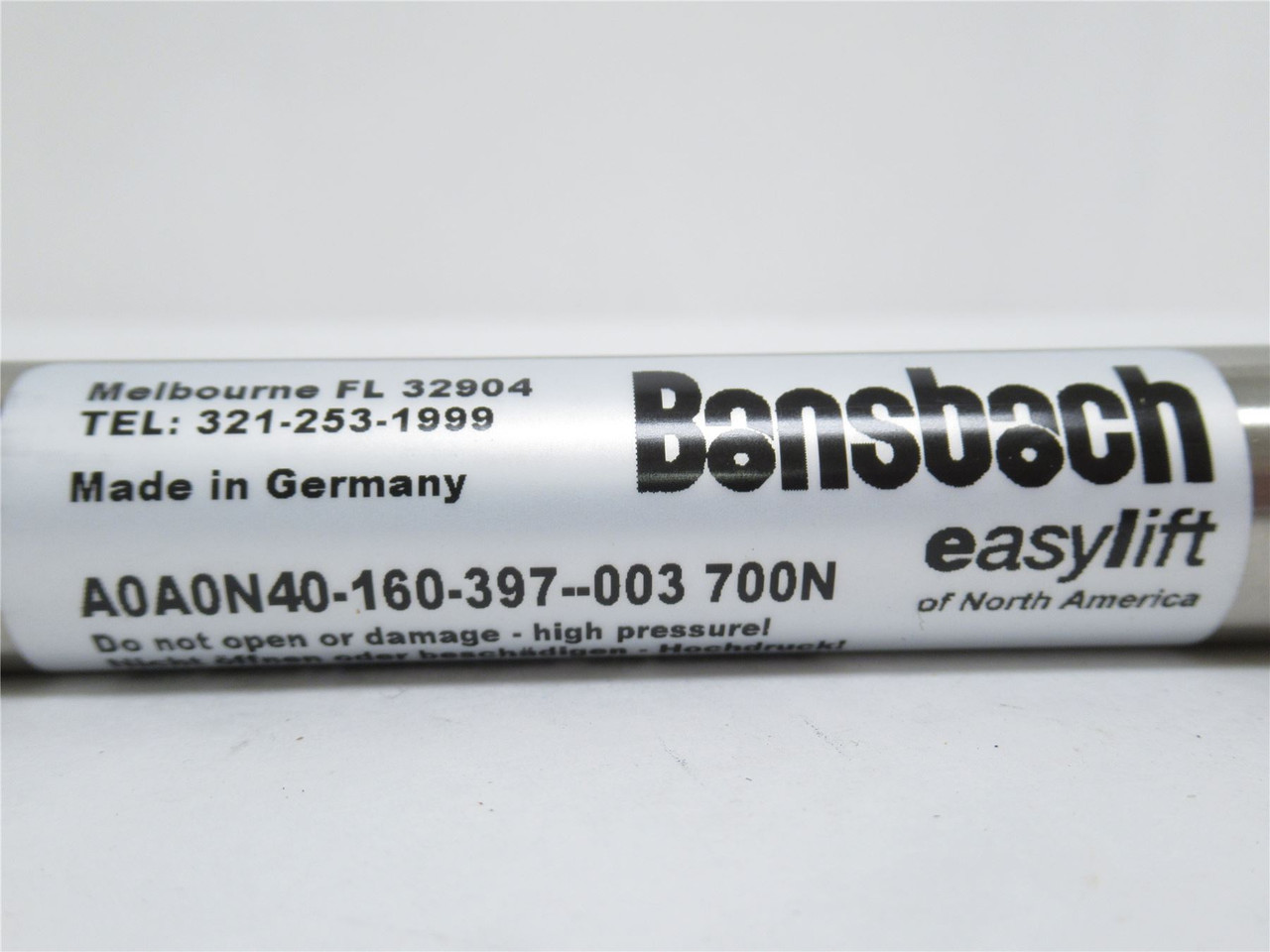 Bansbach A0A0N40-160-397--003/700N; Shock Absorber SS; 40mmID