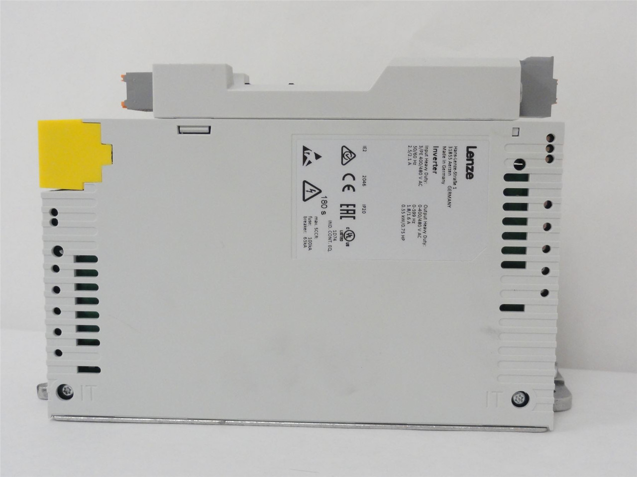 Lenze I55AE155F1AV10002S; Inverter; 400/480VAC; 0.75HP; i550