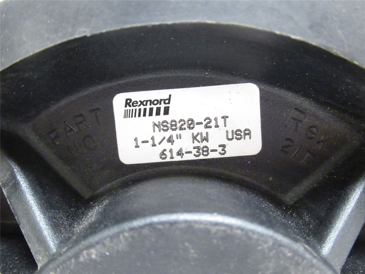 Rexnord 614-38-3; Split Conveyor Sprocket; 1-1/4"ID; 21 Teeth