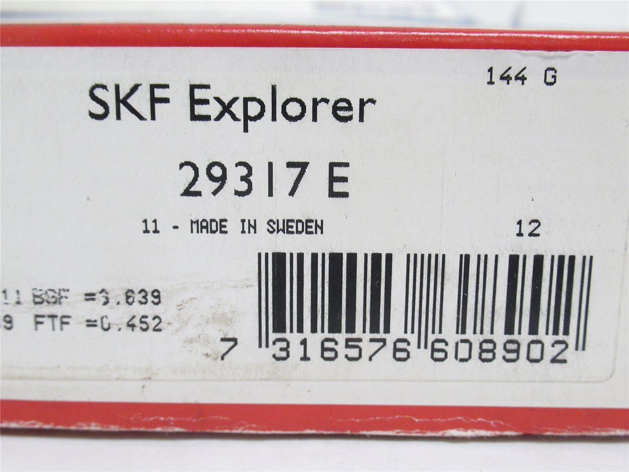 SKF 29317 E; Spherical Roller Thrust Bearing 85mmID x 150mmOD