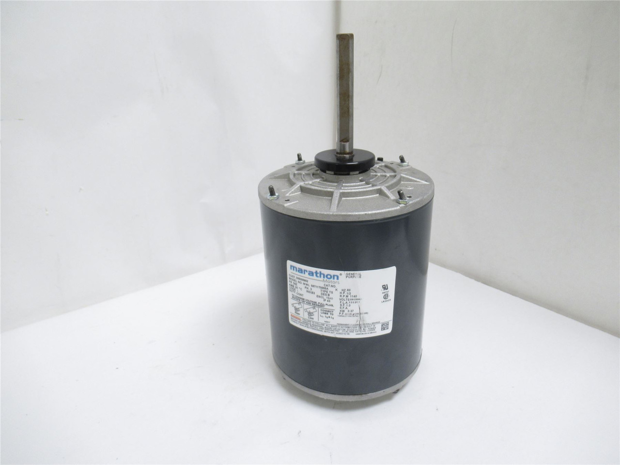 Marathon WWL56T11T5555A; Fan Motor 1/2HP; 208/460VAC; 1140RPM