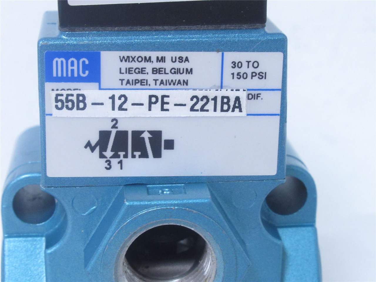MAC Valves 55B-12-PE-221BA; Solenoid Valve; 24V ; 50/60Hz