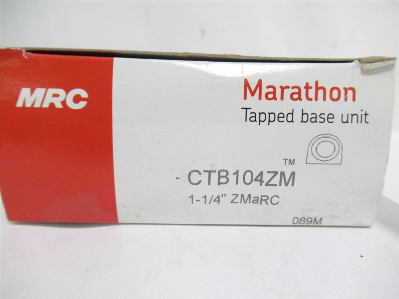 MRC CTB104ZM; Pillow Block Bearing; 1-1/4"ID; Tapped Base