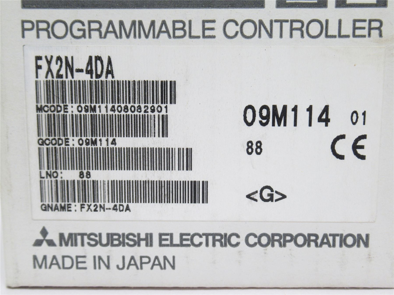 Mitsubishi FX2N-4DA; Special Function Block; 24VDC In