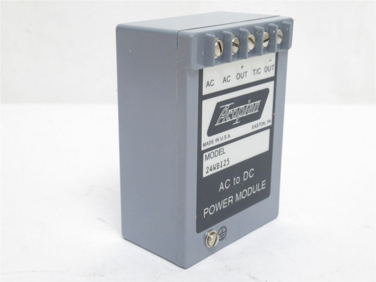 Acopian 24WB125; AC To DC Power Supply; 24VDC out; 1.25amp