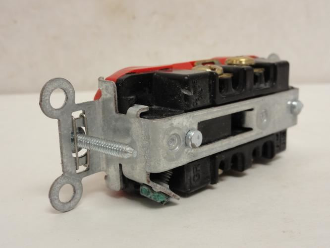 Legrand TR63-HRED; Hospital Grade Duplex Receptacle 20A; 125VAC